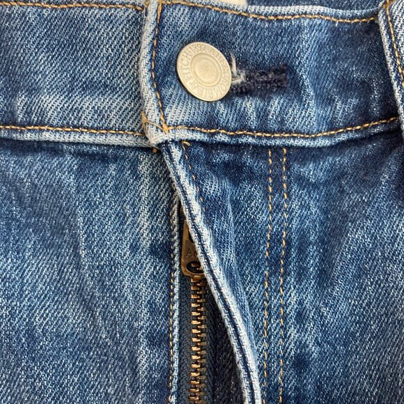Abercrombie & Fitch Jeans Womens 26 Short Blue 70s Vintage Flare Retro Boho - Picture 6 of 10